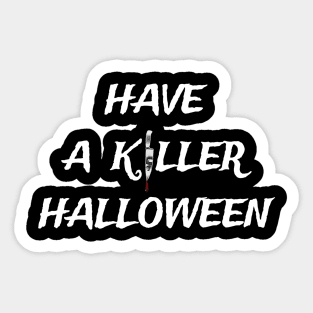 Killer Halloween Sticker